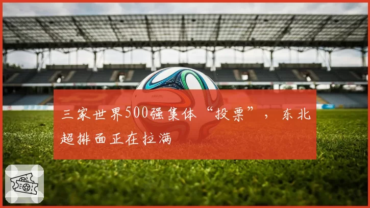 三家世界500强集体“投票”,东北超排面正在拉满